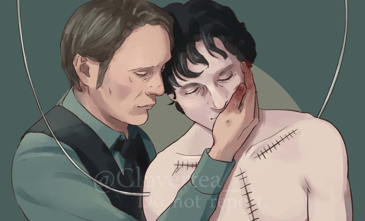 Clovertea_t's tweet photo. #Hannibal #Hannigram 
A mad doctor trying to bring back his beloved

(Do not repost.) https://t.co/a1Me3PhdLO