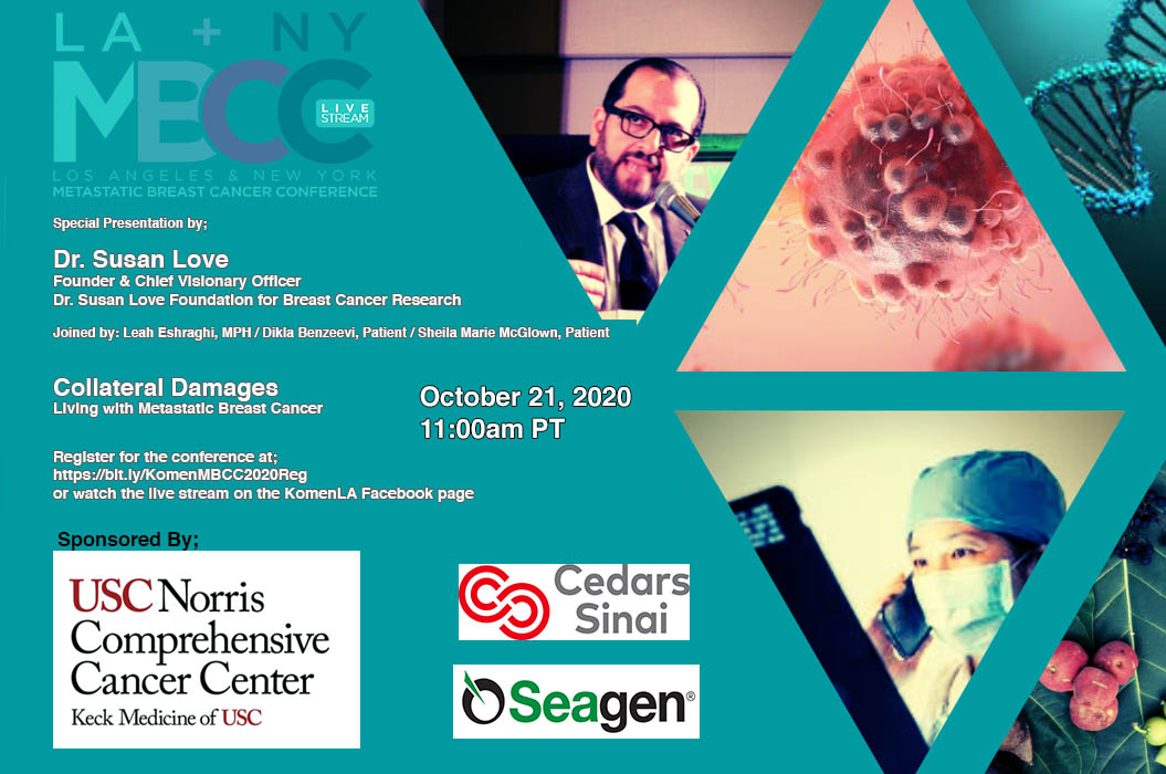 swaggsheila (@swaggsheila1) on Twitter photo Join us tomorrow October 21 for Living with Metastatic Breast Cancer: Collateral Damage Presented by Dr. Susan Love 11:00 - 12:00 PT
Panel: Susan Love, Leah Eshraghi, Sheila Marie McGlown, Dikla Benzeevi <a href="/SusanGKomen/">Susan G. Komen</a> <a href="/tigerlilycares/">Tigerlily Foundation</a> Join us tomorrow October 21 for Living with Metastatic Breast Cancer: Collateral Damage Presented by Dr. Susan Love 11:00 - 12:00 PT
Panel: Susan Love, Leah Eshraghi, Sheila Marie McGlown, Dikla Benzeevi <a href="/SusanGKomen/">Susan G. Komen</a> <a href="/tigerlilycares/">Tigerlily Foundation</a>