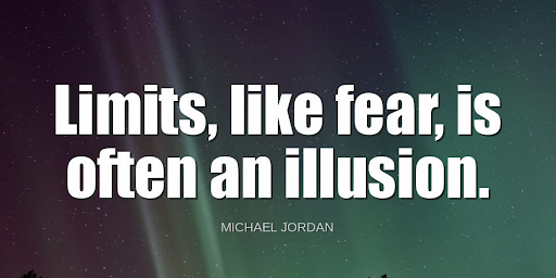 "Limits, like fear, is often an illusion."-Michael Jordan https://t.co/Gaokb8OtKY
