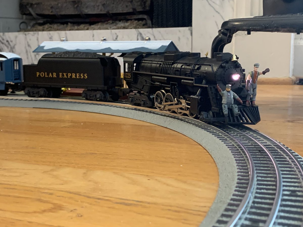 OTD_Colonel's tweet image. Bought my grandson a @Lionel_Trains Polar Express and some accessories for Christmas. Testing them out tonight. The box says 8+. He’ll be 7 by then. Close enough? And, uh, they do mean “months” right? Ha! #proudgrandpa #CouldntWait