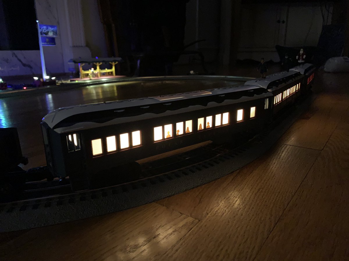 OTD_Colonel's tweet image. Bought my grandson a @Lionel_Trains Polar Express and some accessories for Christmas. Testing them out tonight. The box says 8+. He’ll be 7 by then. Close enough? And, uh, they do mean “months” right? Ha! #proudgrandpa #CouldntWait