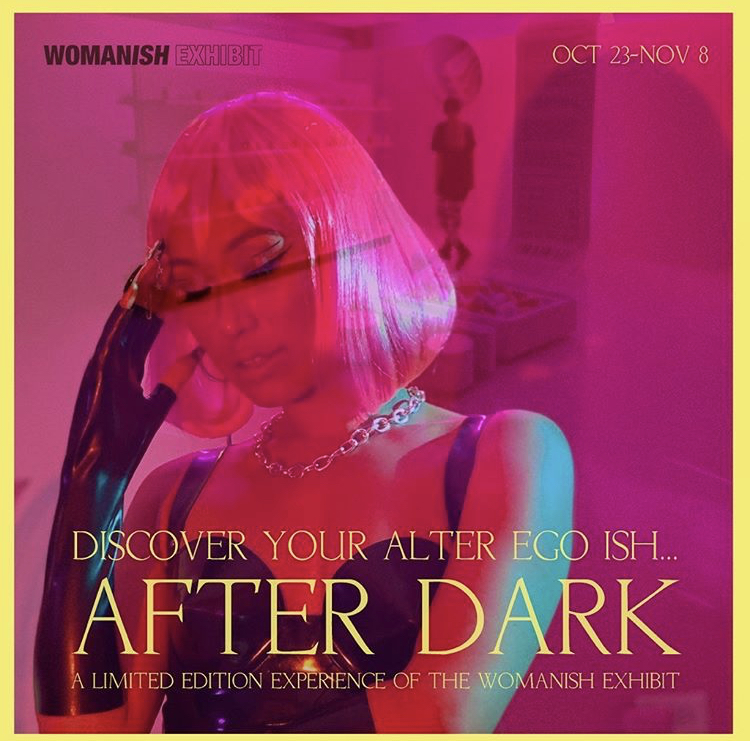 WomanishExhibit's tweet photo. Going to be a scary sight! 👻 @WomanishE #AFTERDARK begins this Friday! Tickets 🎫 available at https://t.co/0YH3LljI2c 💃 🎃 https://t.co/0WQzMgLOtY