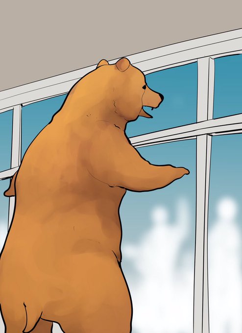 ショッピングセンターたてこもりクマ。クマからみるとゾンビ映画のシチュエーション。 