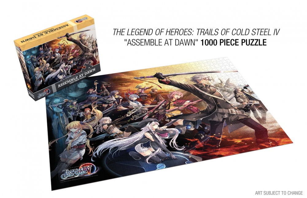 Just one week left to go until #TrailsofColdSteelIV releases on PS4; are you ready? To celebrate, RT for a chance to win an Early Enrollment Edition of #TrailsofColdSteelIII and an "Assemble at Dawn" 1000-piece puzzle set. *2 winners will be chosen this Friday.
