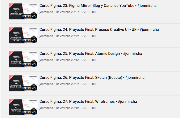 jonmircha's tweet photo. Mañana terminamos la parte teórica del curso de #Figma y comenzamos con el Proyecto Final, no se pierdan los estrenos en mi canal de #Youtube, activen los recordatorios de los videos y suscríbanse al canal  https://t.co/DiOYCOeVHe https://t.co/g0npvc94d1