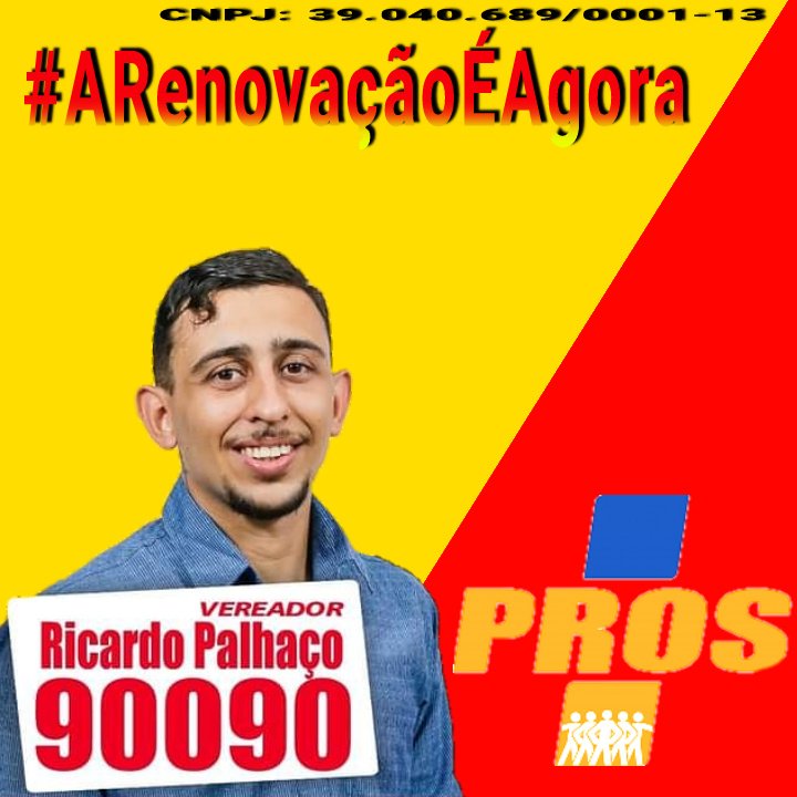 palhacomma's tweet photo. São Gonçalo precisa de renovação, vote no novo, vote Ricardo Palhaço 9️⃣0️⃣.0️⃣9️⃣0️⃣ https://t.co/QsRi33vtn4