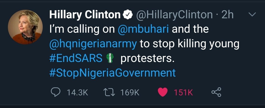 TheRealNahum's tweet photo. It's got so bad even other worldy authorities are speaking on it,  What a shame 
#ENDSARS https://t.co/o1kVceexv2