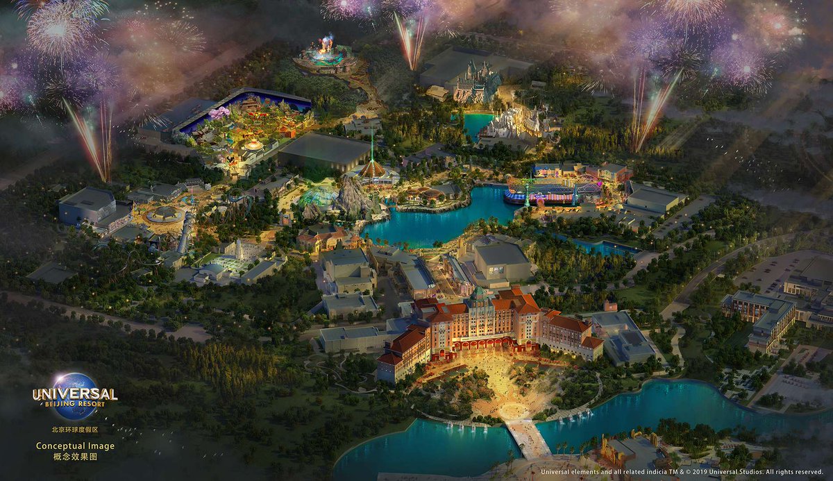 After today's announcement, I've decided to created a thread of all of the known attractions opening with Universal Studios Beijing next summer. There are at least 13 rides and 3 shows expected, spread out over 7 themed lands.(1/7)