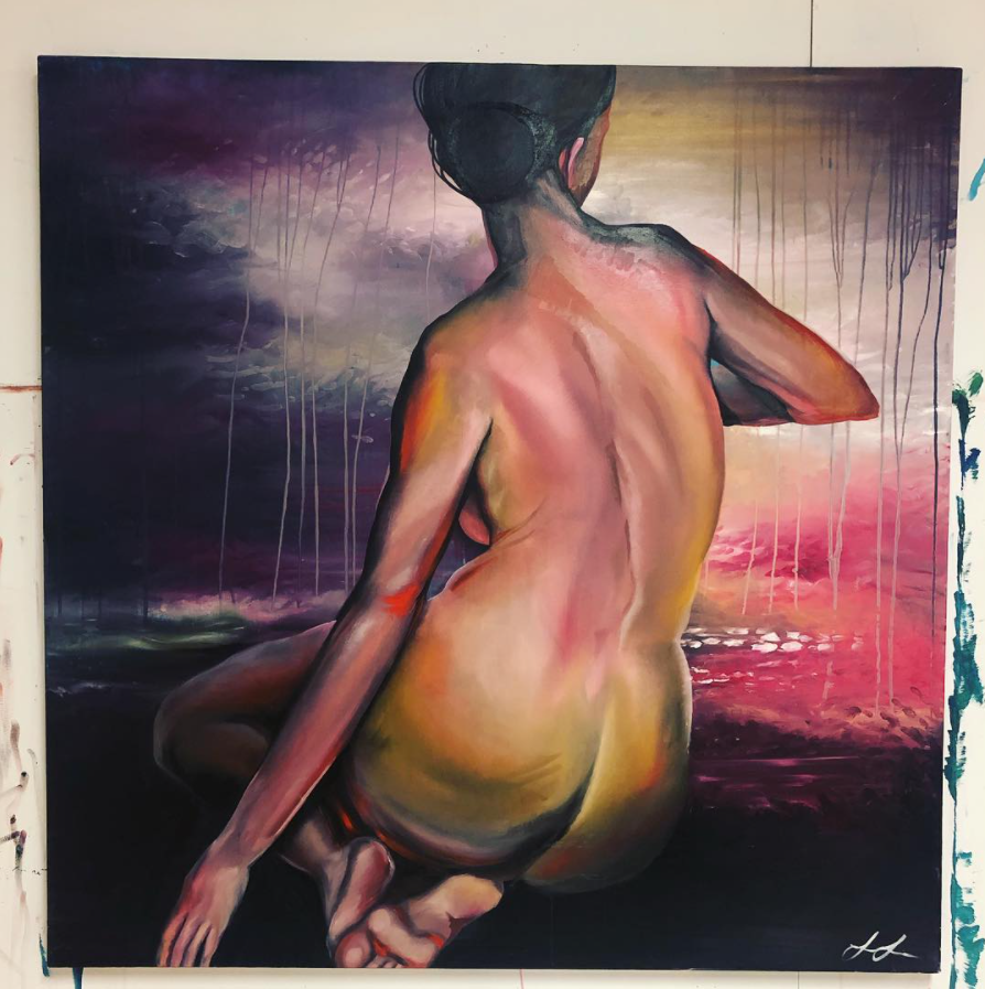 BrightsideAZ's tweet photo. "Don't Be Afraid, It's Only the Night That's Dying" -- 4' x 4' Oil on Canvas -- IG: @mslaurenlee
#PhoenixArtist #AZart #SupportLocalArtists #MuralsofPhoenix #OilPainting #PhoenixArt #BrightsideStudiosPHX https://t.co/UHrvZwICmn