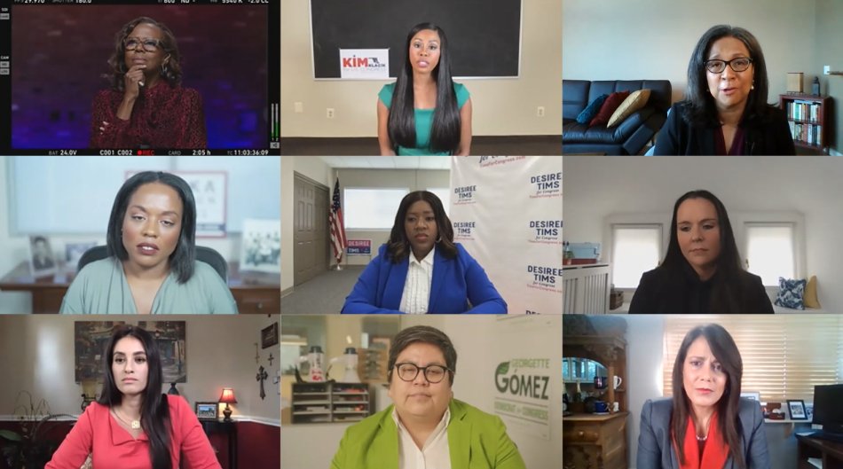 Nightline's tweet photo. Later on @Nightline at 12:35 am ET/11:35 CT... the record number of women of color vying for a seat in Congress. @ABC News' @DebRobertsABC on how they plan to make history. https://t.co/HvSFcAoSBp