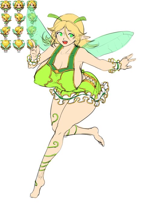 改めてストーリー考えてたら、なんだかんだ増やすことになりそうな精霊のシルフさん 