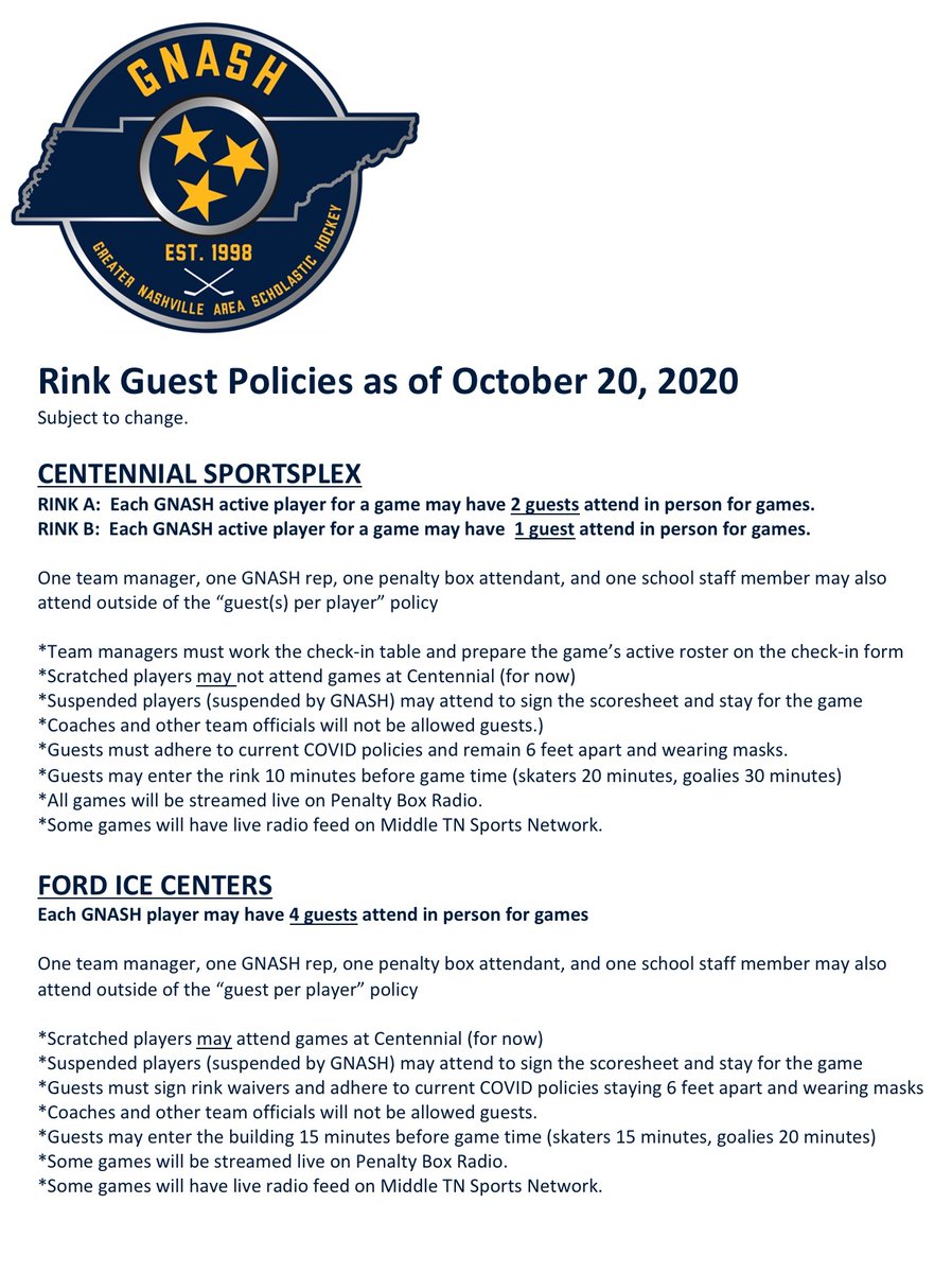 GNASH - Greater Nashville Area Scholastic Hockey tweet media