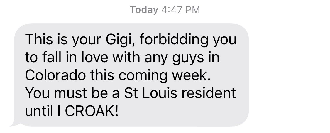 thenamesdames4's tweet photo. She sends this text to me anytime I go out of state. https://t.co/ToARbWWJFw
