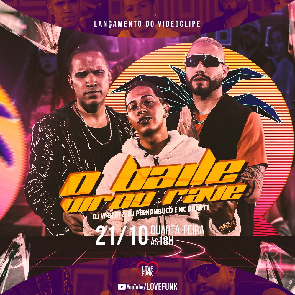 Amanhã Tem Lançamento Pesado No Canal Da “LOVE FUNK” @djwbeatzoficial <a href="/McDuartt/">Mc Duartt (Oficial)</a> <a href="/DjPernambuco/">Dj Pernambuco</a> !!! O BAILE VIROU RAVE !!! Fiquem Ligados