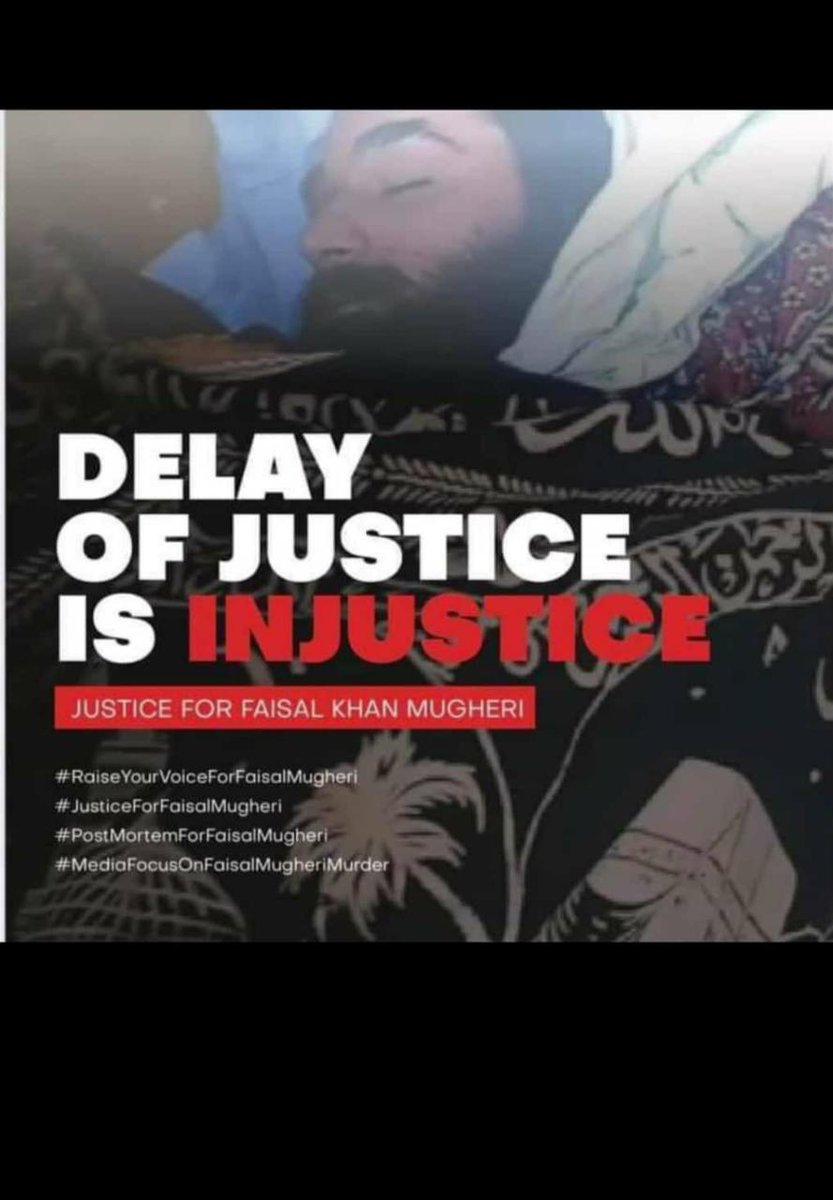 JenniferHingor6's tweet photo. #JusticeForFaisalMugheri
#PostMortemForFaisalMugheri
#impartialpostmortem https://t.co/N6vLT9C4q6