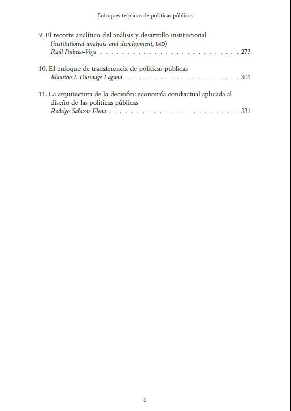 maudussauge's tweet photo. A pesar de nuestros tiempos aciagos, me da mucho gusto compartirles que ya está disponible “Enfoques teóricos de Políticas Públicas: desarrollos contemporáneos para América Latina”, que tuve el privilegio de editar junto con la Profa @gcaleman. Aquí el índice y les cuento más: https://t.co/16yHxKc2cE