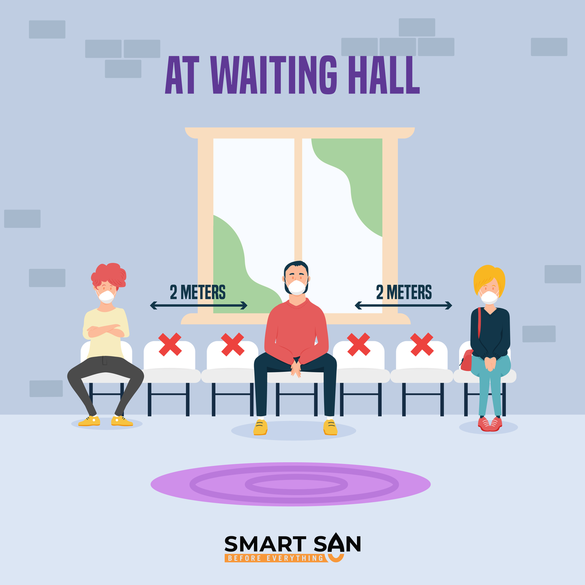 smartsanindia's tweet photo. Be it an interview, doctor's appointment, or scheduled meetings, it is important to be seated next to an empty seat. It is to prevent you from becoming a carrier of germs.
#smartsan #healthandwellness #socialdistancing #takeprecaution #beresponsible https://t.co/kpcUspxU8R