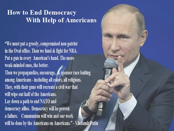 Westygal's tweet photo. @Tony53086332 @sevedabo @Harriet86108004 @MagaRosco @GraSocephyie529 @sandcrapper @Cigarvolante @Mohamme03832262 @_shareifwoke @reageltip420 @la_gata_negra17 @KeeferPB @MagicianLine @susanml10881 @NancyEHoffman2 @KrisNoel65 @fuckbootlickers @Steveeklund3 @American_hero @mdveritas @1patriotblue @flowermob @fedmech @iujim76 @NashRes @Communist_Dog @SorinsSomnium @ShawnGrams @CrankyAssCajun @DDimmy89 @RockDots @RandiRhodes @ColtRight @CindyCallas @Kybelle195739 @VauGeHa13 @dan85895877 @evil_bastard @Ronitosix @goldpearl9 @ChrisNBama @RMoochers @Dirty_Water @klhparker @Oracle_Louie @lissasno1fan @RazorDon1 @10903 @KennRWeeks So you think staying with a liar whose success has been only to divide the country and benefit himself/Putin, than to go with honest people who TELL YOU UP FRONT the truth and facts that will affect your life? Why?
You think it is better to stay with Putin's democracy killer? https://t.co/hMX6g6hrZH