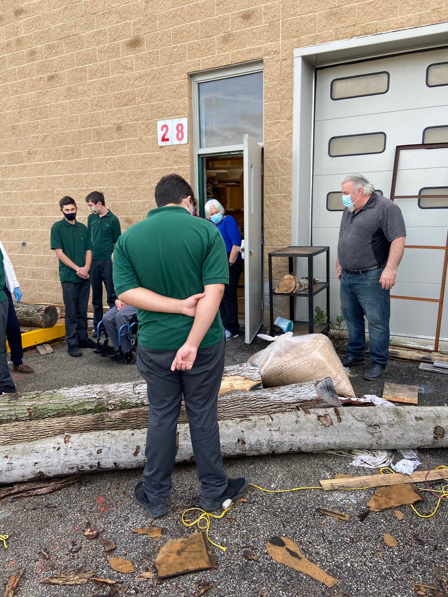 106Nd's tweet photo. Amazing visit to the ND tech shop!  Thanks for being such great tour guides Mr. Nason and Mr. Malcew.  So many ways wood is being repurposed and reused at ND. https://t.co/wN7hq1yVMU