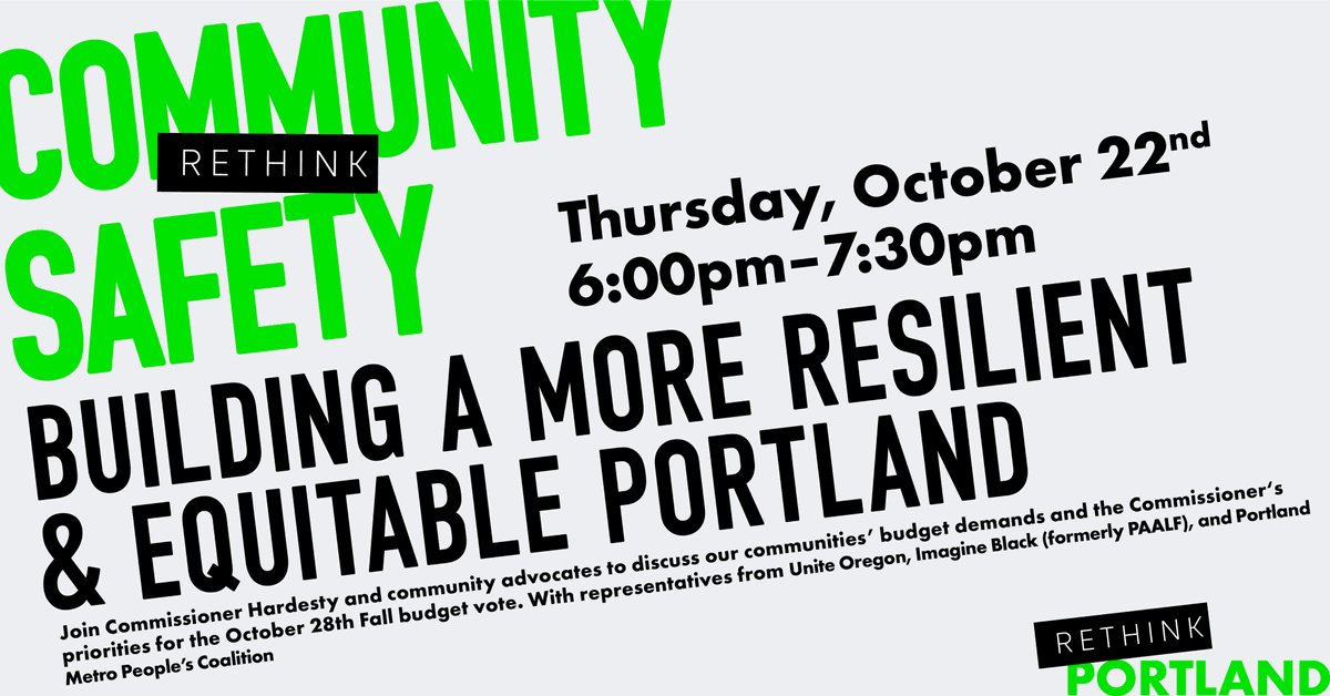 This Thursday, October 22 at 6pm, I will be hosting a livestream conversation to discuss the city budget and my Fall BMP budget amendment proposals.