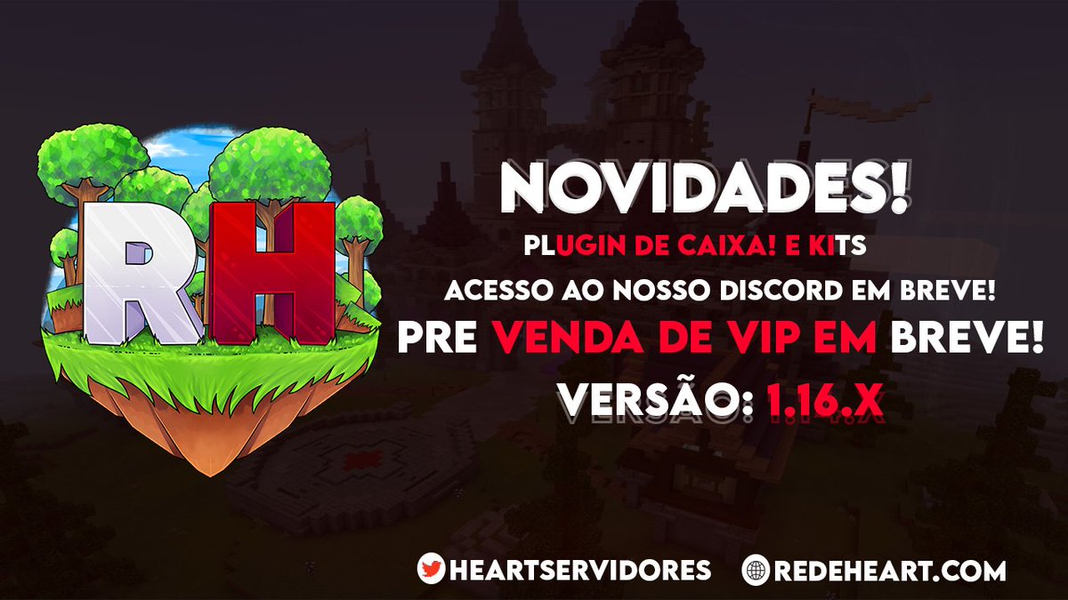 Mais um Serviço Feito!
Cliente: @HeartServidores 
Não perca tempo, compre artes para seu servidor.