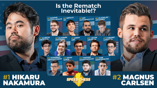 960WCC Match Games: Nakamura vs Carlsen (2018) –