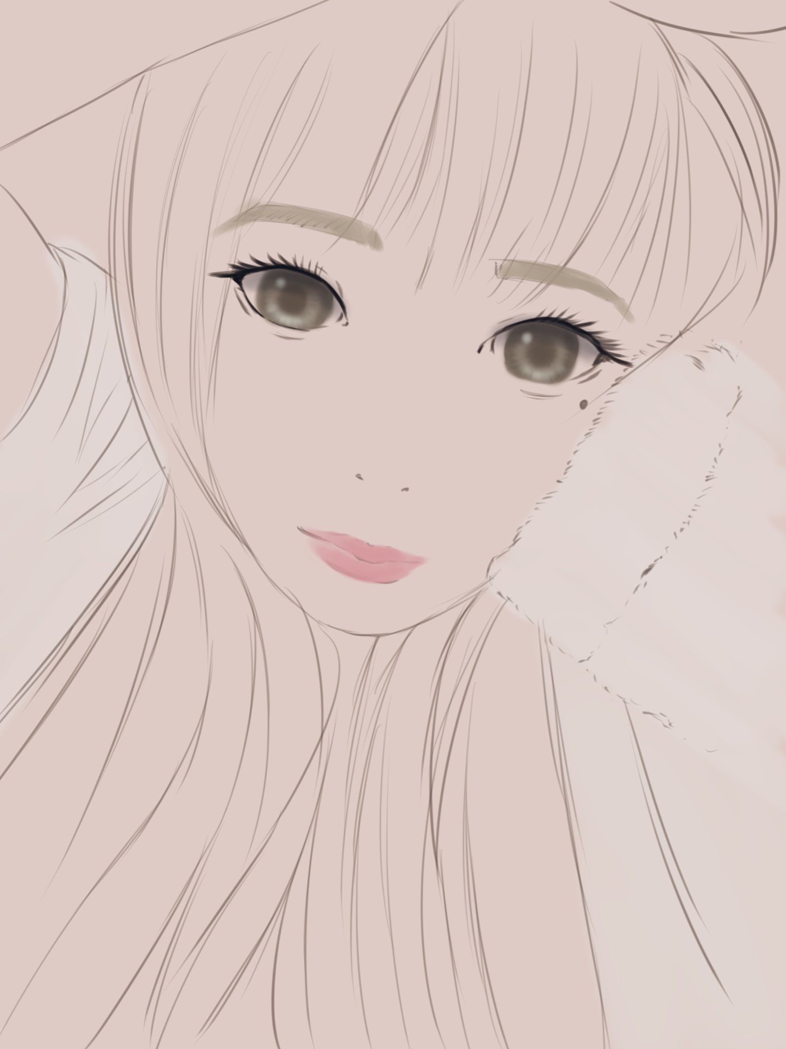 まころん 銀座展示紫水ギャラリー1130 14さんはtwitterを使っています 似顔絵依頼頂き描かせてもらった美人さんラフ 目の描き方少し変えてみた 秋のフォロワー様感謝祭 秋の創作クラスタフォロー祭 イラスト好きな人と繋がりたい 似顔絵 似顔絵依頼 イラスト