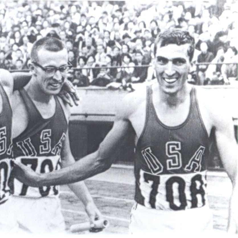 10/21/1964: Ollan Cassell (Appalachia High School) runs the first leg on the Gold Medal-winning 4x400 relay team at the #Olympics in Tokyo. More on his golden journey from the coal camp of Pardee, Va. to #ETSU to Houston to the top step of the podium in Sunday's @HeraldCourier: https://t.co/2n08YFsofR