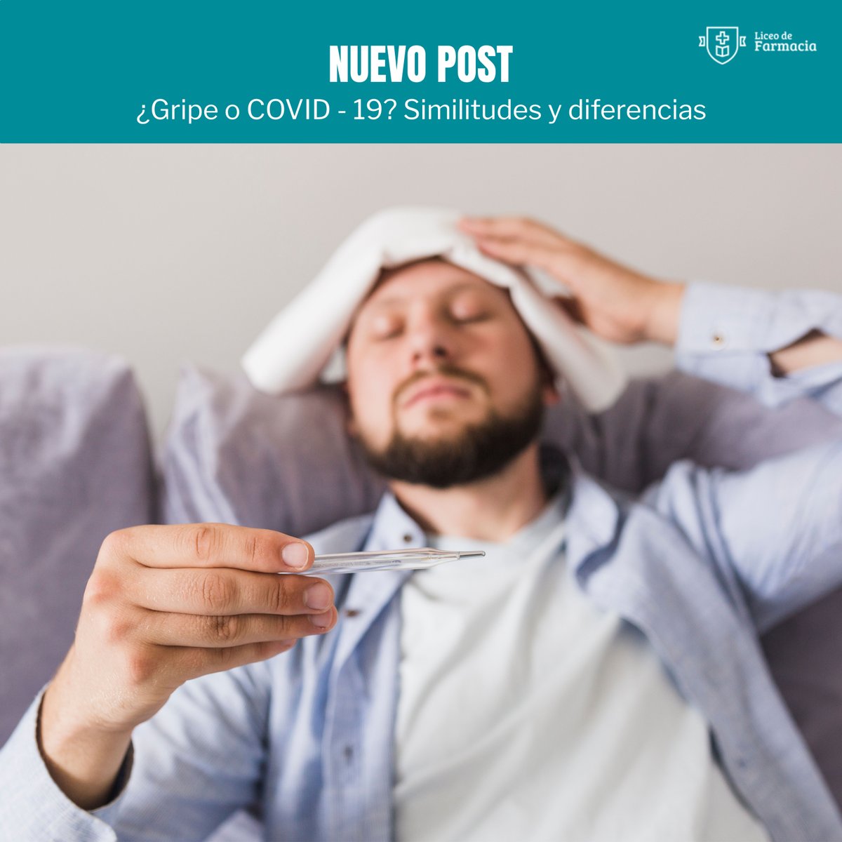 LiceoFarmacia's tweet photo. 📢 NUEVO POST 📢
Con el frío llegan enfermedades víricas como el resfriado o la gripe. Este año, además, vienen acompañada de la conocida como COVID-19. Pero ¿sabes cuáles son las diferencias y similitudes entre estas enfermedades? 👀
Descúbrelo en 🌐 https://t.co/bJ8rRE8vHR https://t.co/iQpG7x8AVJ
