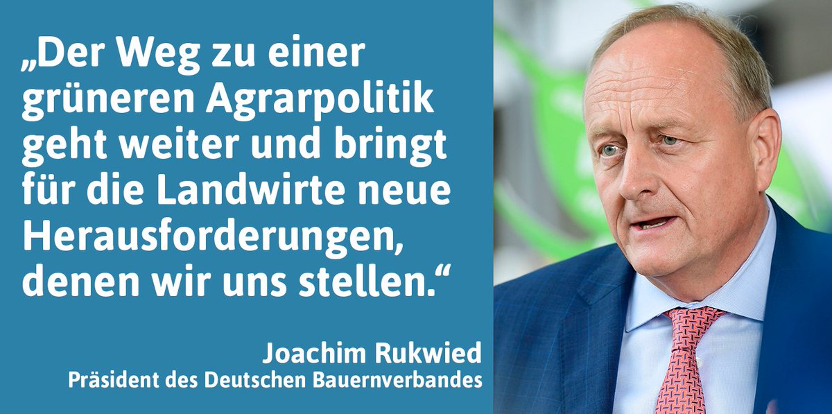 DBV-Präsident Rukwied bewertet die Einigung im Agrarrat wie folgt: „Das Ergebnis des Agrarrates zur Gemeinsamen Agrarpolitik ist ein notwendiger und letztendlich auch tragbarer europäischer Kompromiss.' Mehr dazu ➡️ bit.ly/3khUJlp #Agrarreform #GAP