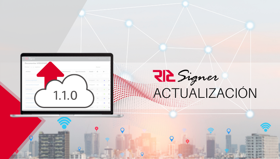 RICDOC_division's tweet photo. Ya tienes disponible la nueva 𝗮𝗰𝘁𝘂𝗮𝗹𝗶𝘇𝗮𝗰𝗶𝗼́𝗻 𝟭.𝟭.𝟬 #RICSIGNER. Repleta de novedades y grandes mejoras como la importación masiva de firmantes. Descúbrelo en 🔴directo en nuestro #WEBINAR del 𝟮𝟳/𝟭𝟬/𝟮𝟬𝟮𝟬 𝗮 𝗹𝗮𝘀 𝟭𝟲𝗵! Inscríbete >https://t.co/tSxV5UC6Ms https://t.co/JBpWbl38Ox