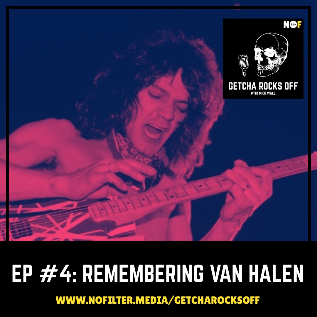 thenofilternet's tweet photo. In this episode of Getcha Rocks Off, @WallMick and @theoldbatsman remember the late and great #EddieVanHalen Halen, and one of the most influential #rockbands of the 20th Century...or, ever!  
 Find #GetchaRocksOff wherever you listen to podcasts.
 https://t.co/v14Uxa2rC6 https://t.co/COY0pGT144