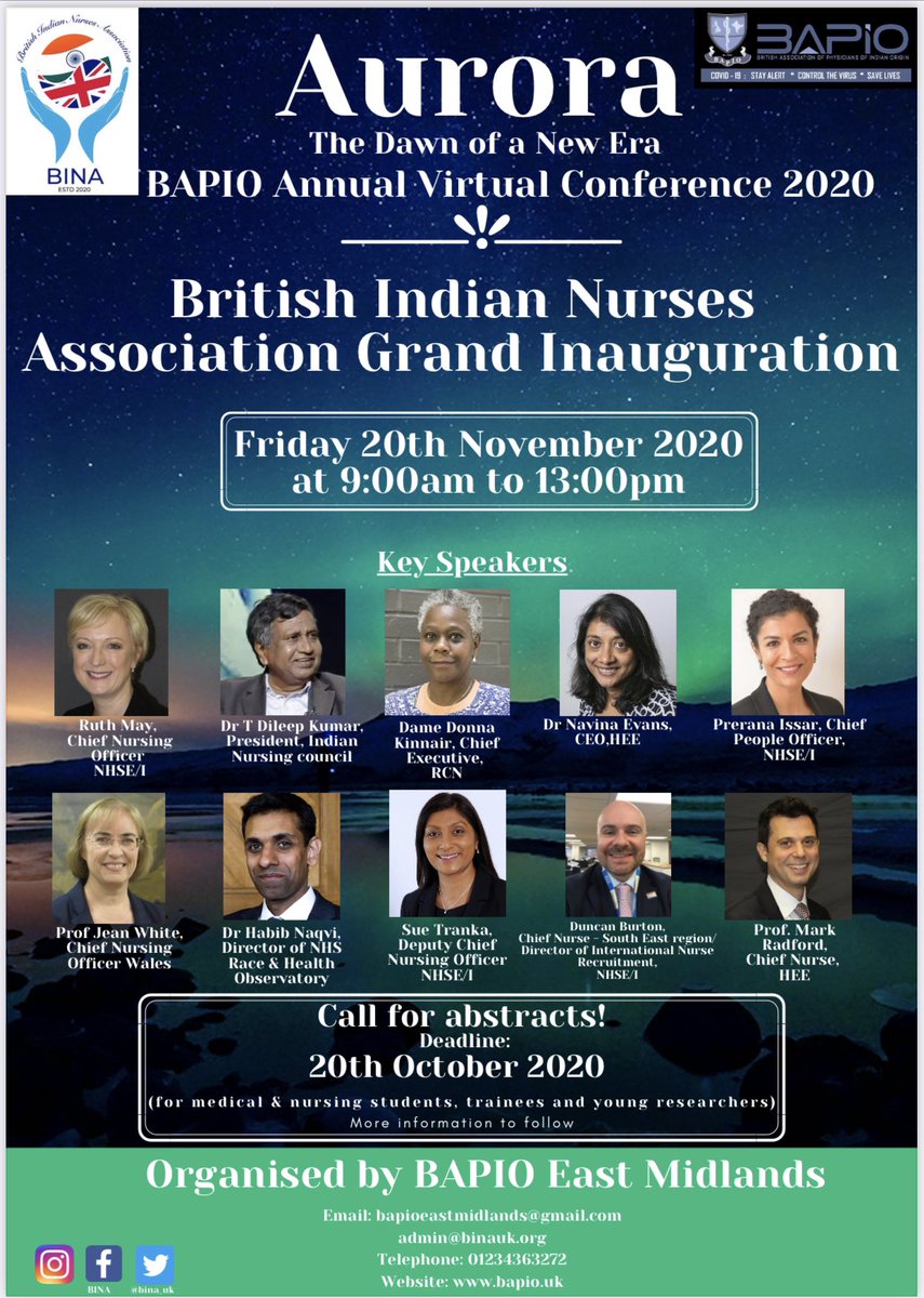 BINA (British Indian Nurses Association) (@bina_uk) on Twitter photo BINA-Grand Inauguration-please register eventbrite.co.uk/e/bapio-annual… For abstract submission please follow link docs.google.com/forms/d/e/1FAI… <a href="/Warnerbro/">TCW</a> Great speakers lined up @CNOEngland <a href="/Prerana_Issar/">Prerana Issar</a> <a href="/theRCN/">The RCN</a> <a href="/MRadford_HEECN/">Prof Mark Radford CBE PhD RN</a> <a href="/DrHNaqvi/">Dr Habib Naqvi MBE</a> <a href="/DrTDileepKumar1/">Dr T Dileep Kumar</a> <a href="/JWCNO/">나츠키</a> @suenaidoo73 <a href="/NavinaEvans/">Dr Navina Evans</a> BINA-Grand Inauguration-please register eventbrite.co.uk/e/bapio-annual… For abstract submission please follow link docs.google.com/forms/d/e/1FAI… <a href="/Warnerbro/">TCW</a> Great speakers lined up @CNOEngland <a href="/Prerana_Issar/">Prerana Issar</a> <a href="/theRCN/">The RCN</a> <a href="/MRadford_HEECN/">Prof Mark Radford CBE PhD RN</a> <a href="/DrHNaqvi/">Dr Habib Naqvi MBE</a> <a href="/DrTDileepKumar1/">Dr T Dileep Kumar</a> <a href="/JWCNO/">나츠키</a> @suenaidoo73 <a href="/NavinaEvans/">Dr Navina Evans</a>