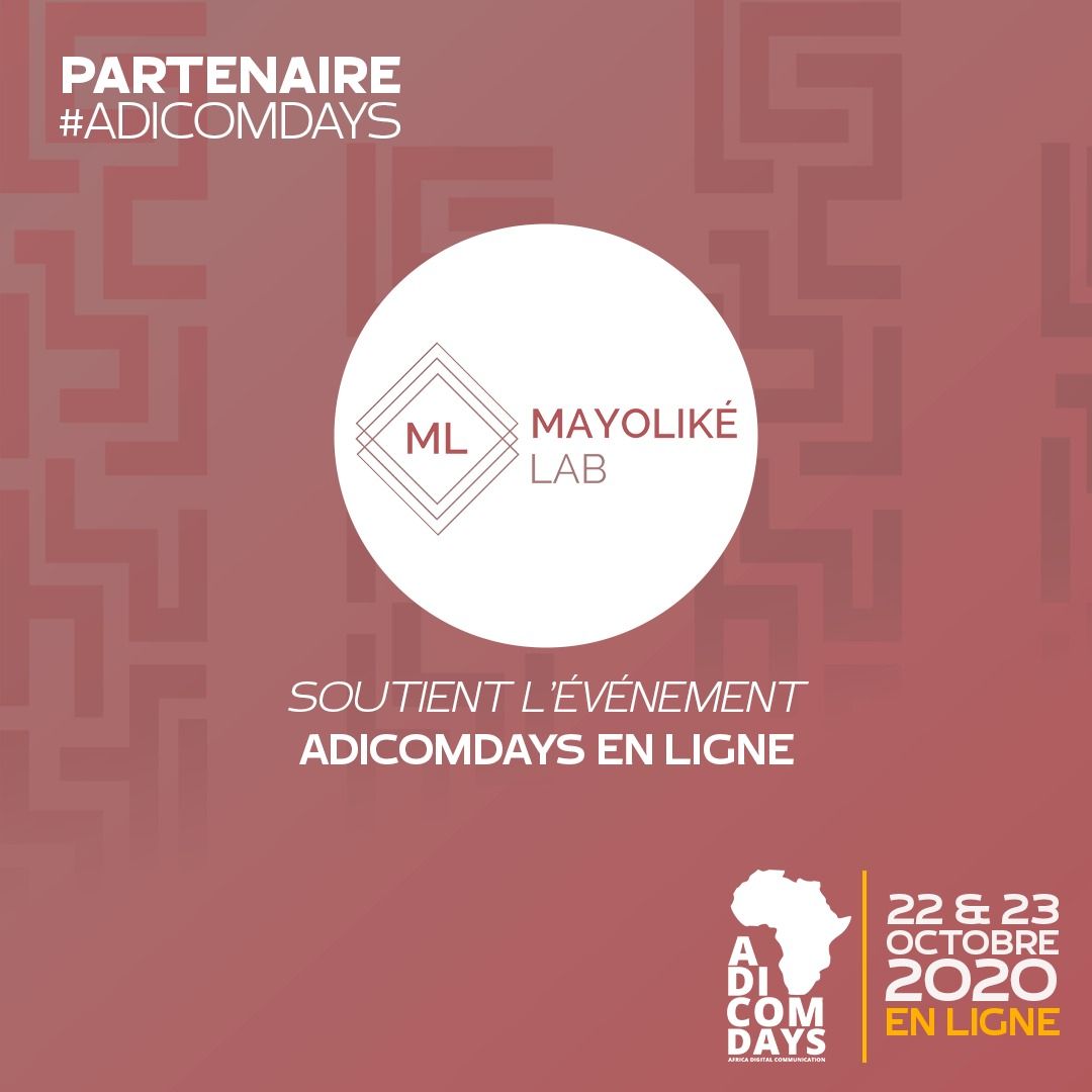 Mayoliké Lab, partenaire des #ADICOMDAYS online 2020.
Rendez-vous sur buff.ly/2SYmDqo pour vous inscrire gratuitement à l'événement du 22 &amp; 23 Octobre 2020.
#adicomdays2020 #ADICOMDAYS