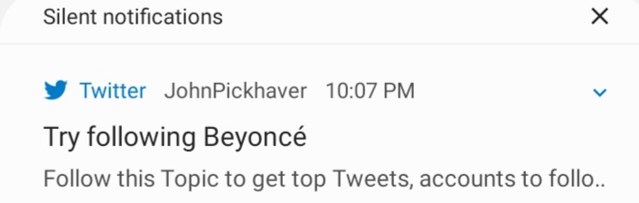 I was feeling down today until I got this notification on my phone at which point everything just clicked, and all was well.