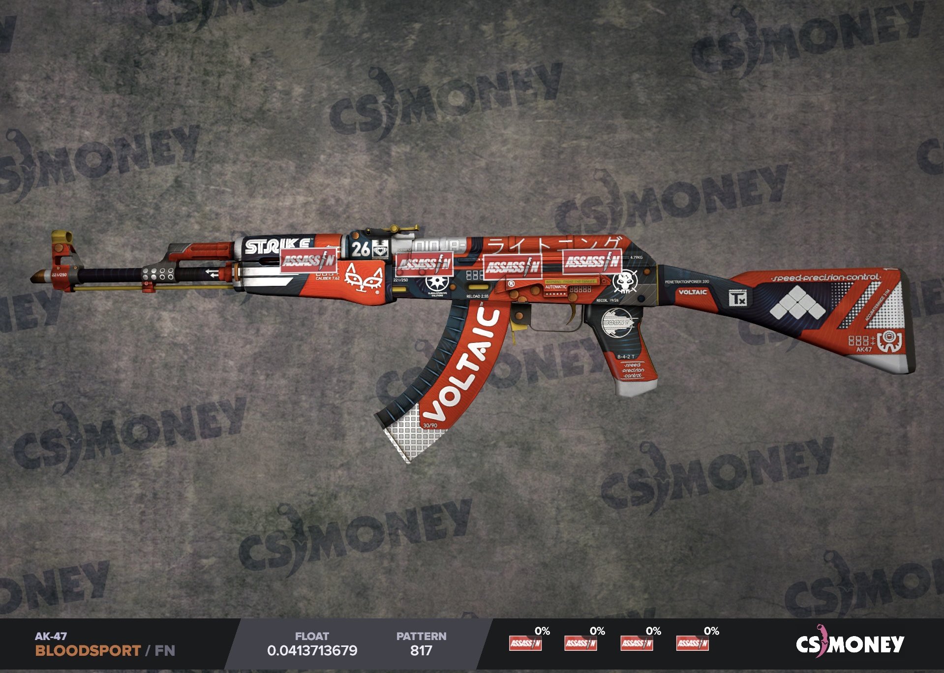 Cs.money CS:GO Trading Bot - A classic combo of a red AK-47 and