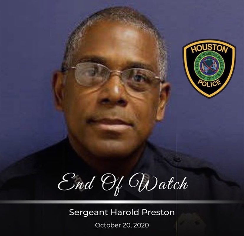 azemeraldsoc's tweet photo. Our thoughts and prayers are with the family- blue and blood of Sgt. Harold Preston of the @houstonpolice 💙🙏 https://t.co/rLgfMJFFTl