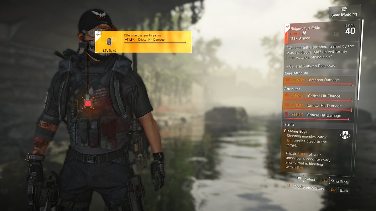 CourageWolf7's tweet image. What a long project to complete! Worth it, finally got the exotic body armor, Ridgeway’s Pride! Completely god rolled! #division2 #summitproject #ridgewayspride #exoticbodyarmor