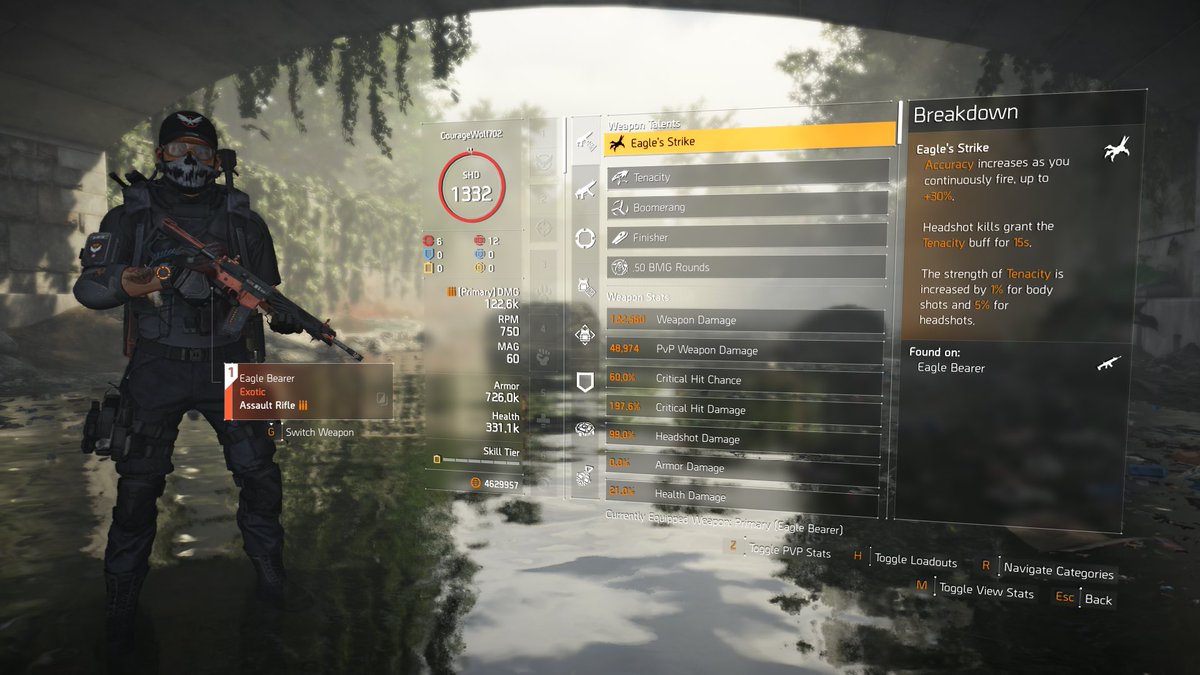 CourageWolf7's tweet image. What a long project to complete! Worth it, finally got the exotic body armor, Ridgeway’s Pride! Completely god rolled! #division2 #summitproject #ridgewayspride #exoticbodyarmor