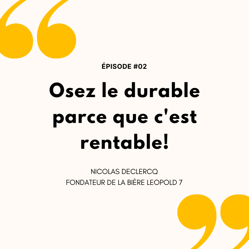 stephaniefellen's tweet photo. Extrait de l'épisode #02 avec Nicolas Declercq, fondateur de la bière Leopold 7. Et vous, qu'en pensez-vous ? #businessimpact #podcast #rse https://t.co/EHkmLH5fxT https://t.co/jFTxtTO4aR