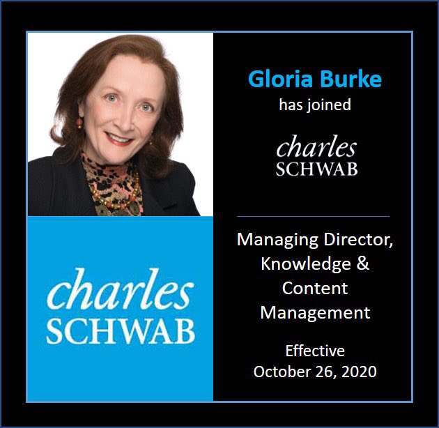 Gloria Burke (@gloriaburke) on Twitter photo Excited to officially share the next chapter in my career journey! #charlesschwab #knowledgemanagement #CKO <a href="/KMWorld/">KMWorld</a> <a href="/CharlesSchwab/">Charles Schwab Corp</a> <a href="/APQC/">APQC</a> <a href="/DeloitteDigital/">Deloitte Digital</a> <a href="/Deloitte/">Deloitte</a>RiskFin @Deloitte @DeloitteDIGI_US <a href="/lifeatdeloitte/">Life at Deloitte US</a> Excited to officially share the next chapter in my career journey! #charlesschwab #knowledgemanagement #CKO <a href="/KMWorld/">KMWorld</a> <a href="/CharlesSchwab/">Charles Schwab Corp</a> <a href="/APQC/">APQC</a> <a href="/DeloitteDigital/">Deloitte Digital</a> <a href="/Deloitte/">Deloitte</a>RiskFin @Deloitte @DeloitteDIGI_US <a href="/lifeatdeloitte/">Life at Deloitte US</a>