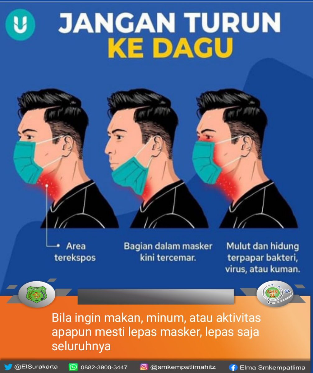ElSurakarta's tweet photo. Masker jangan turun ke dagu
Itu penting sekali
Sumber dari: https://t.co/0Ke4e1I014 https://t.co/rqGbMIBoSQ