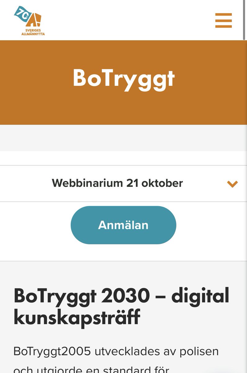 På väg till <a href="/sv_allmannyttan/">Sveriges Allmännytta</a> studio för webbkonferens om #BoTryggt2030!  sverigesallmannytta.se/utbildning/bot…