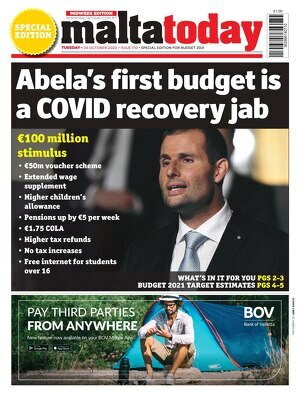 Today’s maltatoday.com.mt front page