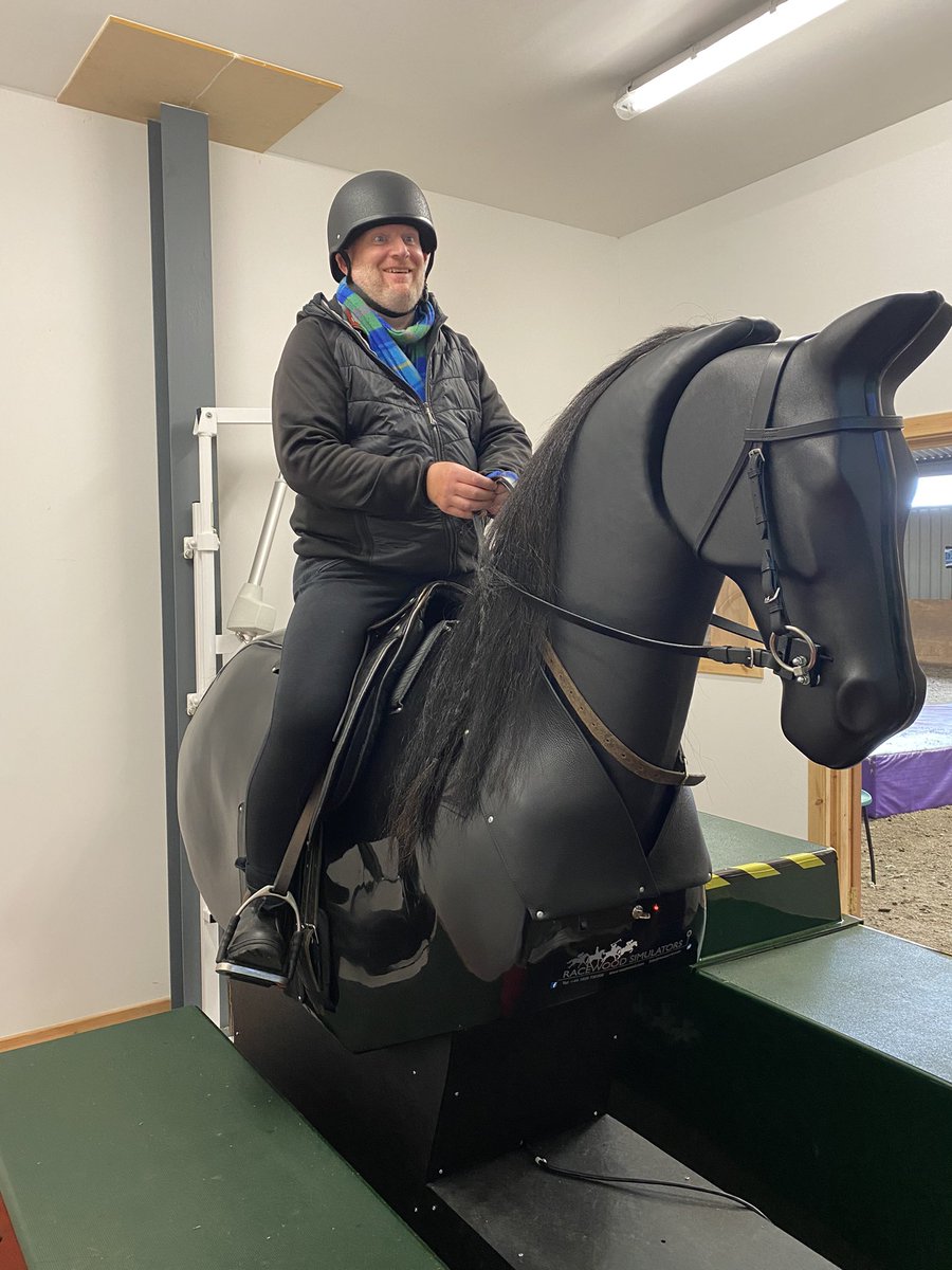 Riders have been using Sandy for a few weeks now &amp; are enjoying being back. <a href="/RDAnational/">Riding for the Disabled Association (RDA)</a> <a href="/RacewoodLtd/">Racewood Limited</a> <a href="/edin_bordersRDA/">Edinburgh & Borders RDA</a>
