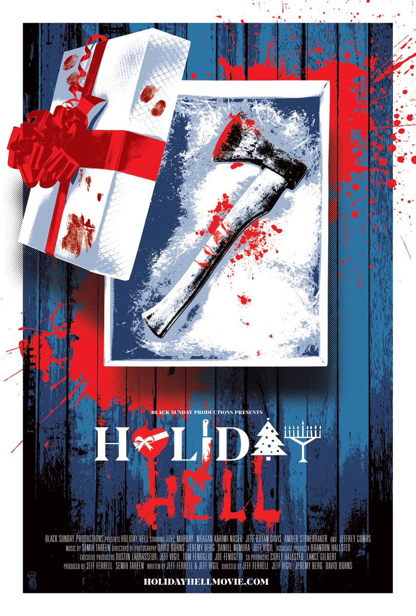 Holiday Hell:Super corny holiday anthology movie in which Jeffrey Combs tries to peddle pawnshop items by telling the spooky stories behind them.