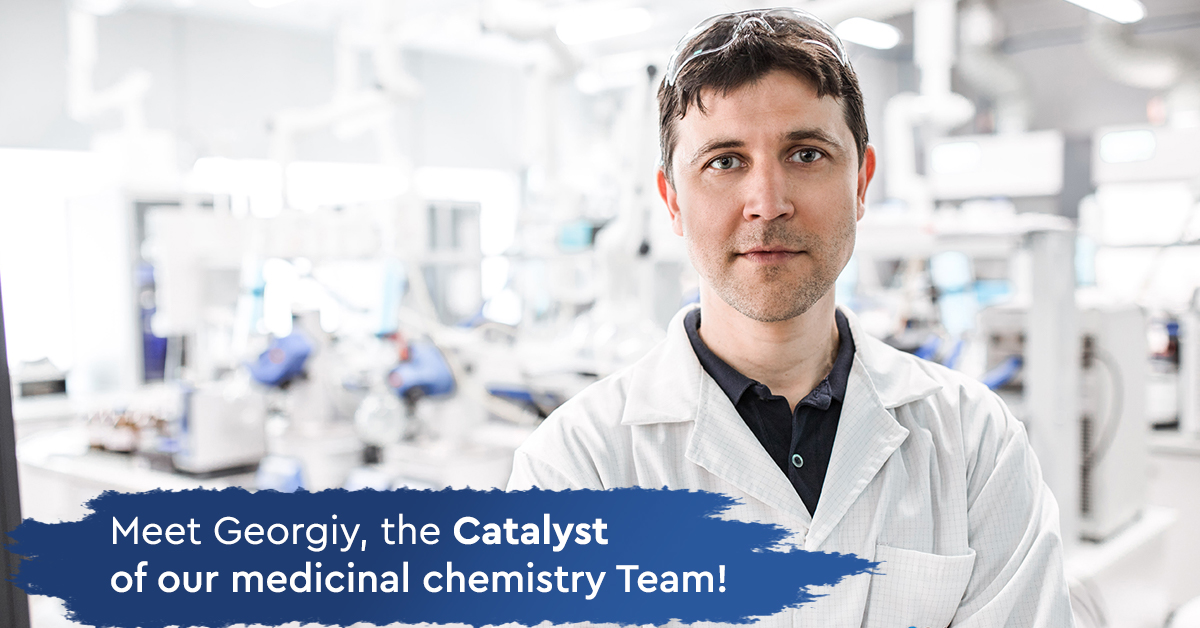 SelvitaKrakow's tweet image. Georgiy, a Laboratory Manager in the Chemistry Department, is a true mentor &amp;amp; passionate chemist responsible for a Team focusing on #medchem projects providing our Clients with solutions in #synthesis &amp;amp; #moleculardesign throughout #preclinical #drugdiscovery programs.