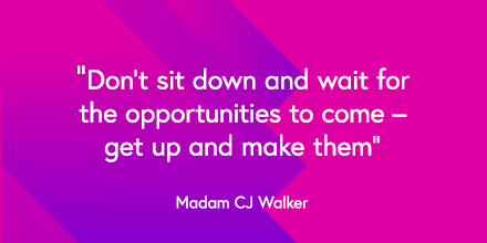 Today we’re celebrating the wise words and success of #MadamCJWalker, American entrepreneur, philanthropist, political and social activist.
Read about her success story and how you can follow in her footsteps: https://t.co/7851PEbz5R
#BlackHistoryMonth #Inspire #successstory https://t.co/tgLs7P83qC