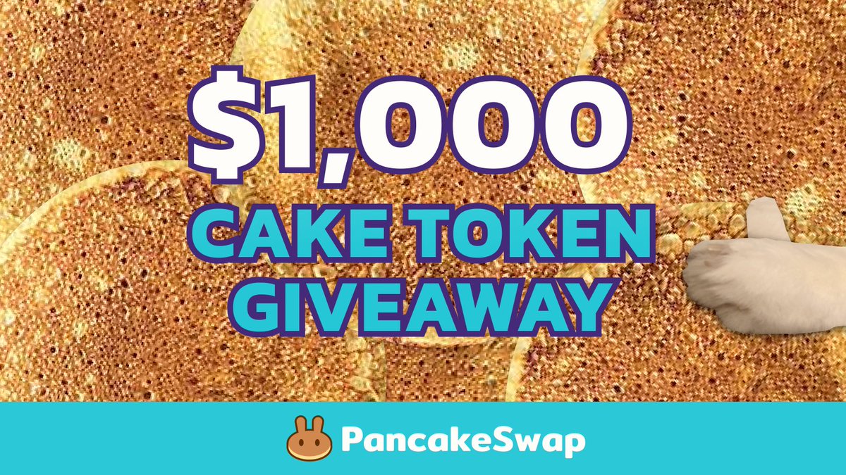 🥞 $1,000 $CAKE #GIVEAWAY 🥞

Show some love to the $INJ team!

To enter:

🍯 Follow <a href="/ericinjective/">Eric Chen</a>
 
🍯 Follow <a href="/InjectiveLabs/">Injective Labs</a>
 
🍯 Retweet this post! 

10 winners will get $100 in #CAKE each! 

📢 GO!