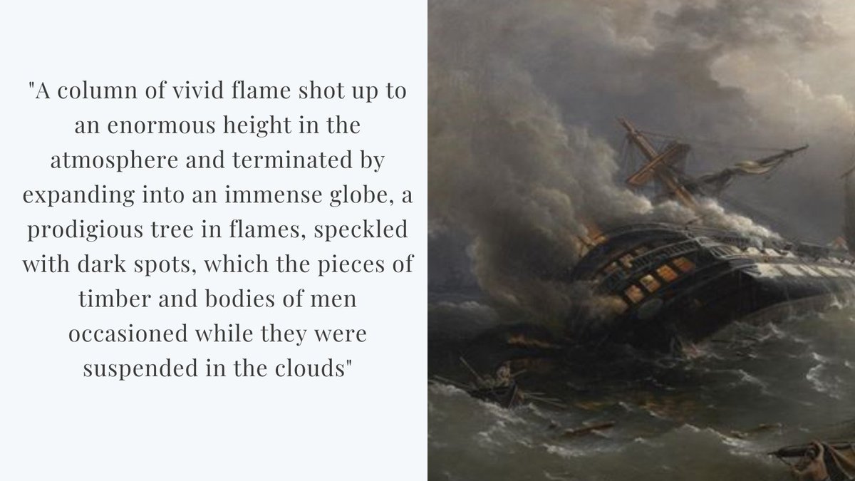 The battle eventually concluded with the explosion of the Achille, which could be heard from Cadiz where, supposedly women were crying on the walls and people were screaming, calling for the destruction of the British.